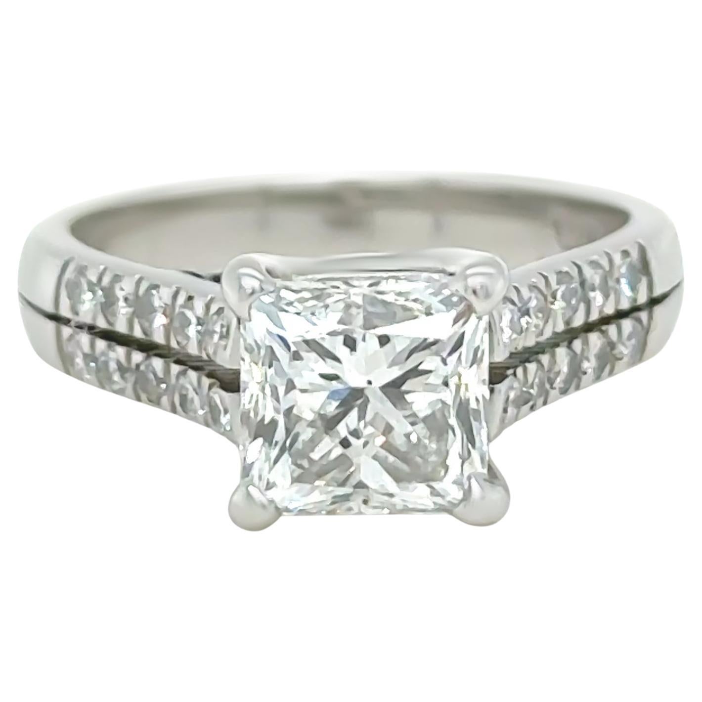 GIA Platinum Diamond Engagement Ring 2.26ct
