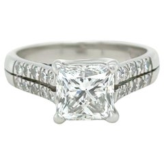 GIA Platinum Diamond Engagement Ring 2.26ct