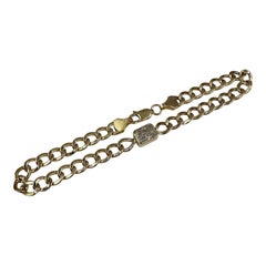 GIA Radiant Cut Diamond Bezel Bracelet 14kt Yellow Gold 1.00ct