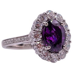 GIA Reddish Purple Natural Sapphire