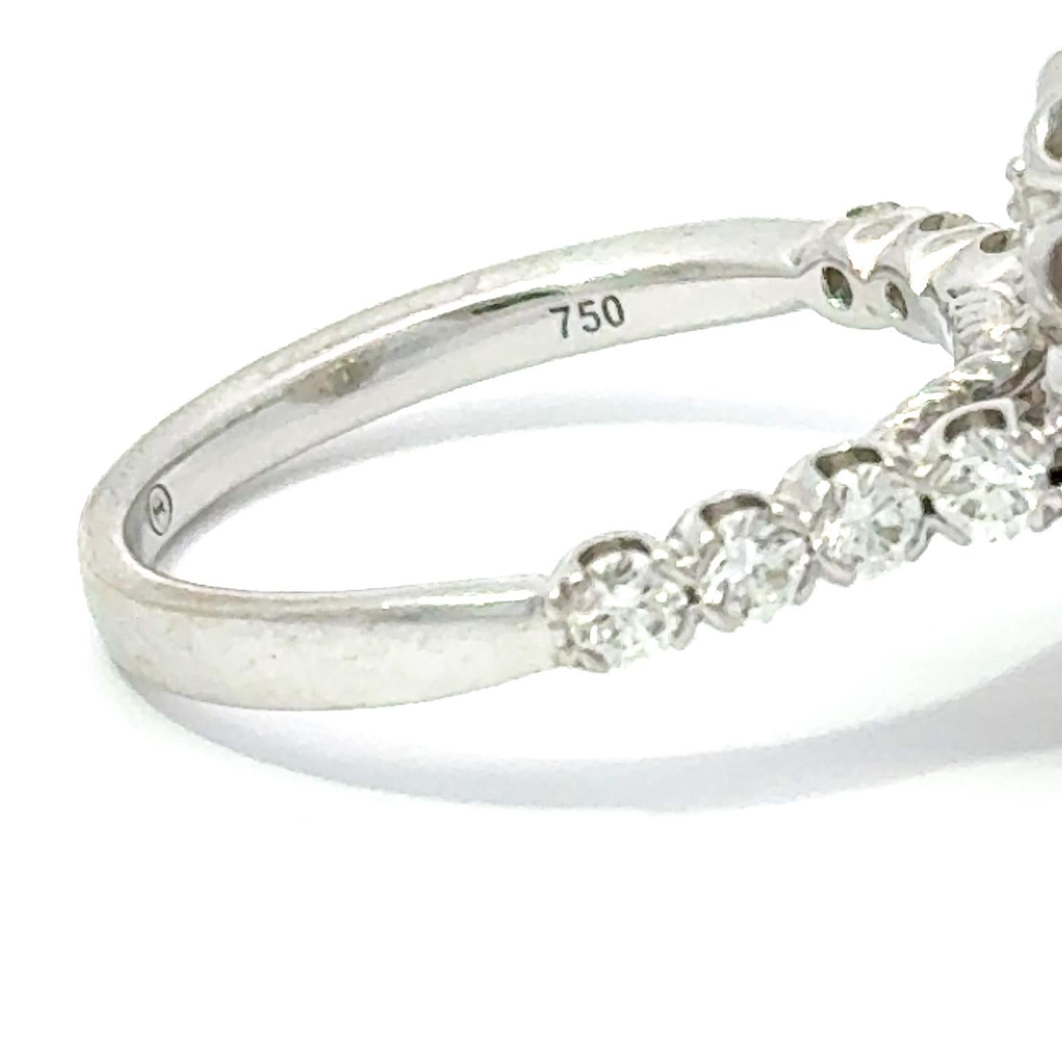 Rapport GIA 1.35ct Mod. Bague de fiançailles à diamant rectangulaire G/SI2 Taille 6.75 en vente 4