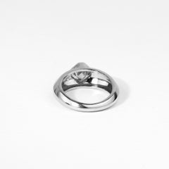 GIA Certified 1.5ct Asscher-Cut Diamond Men’s Signet Ring in 18K White Gold