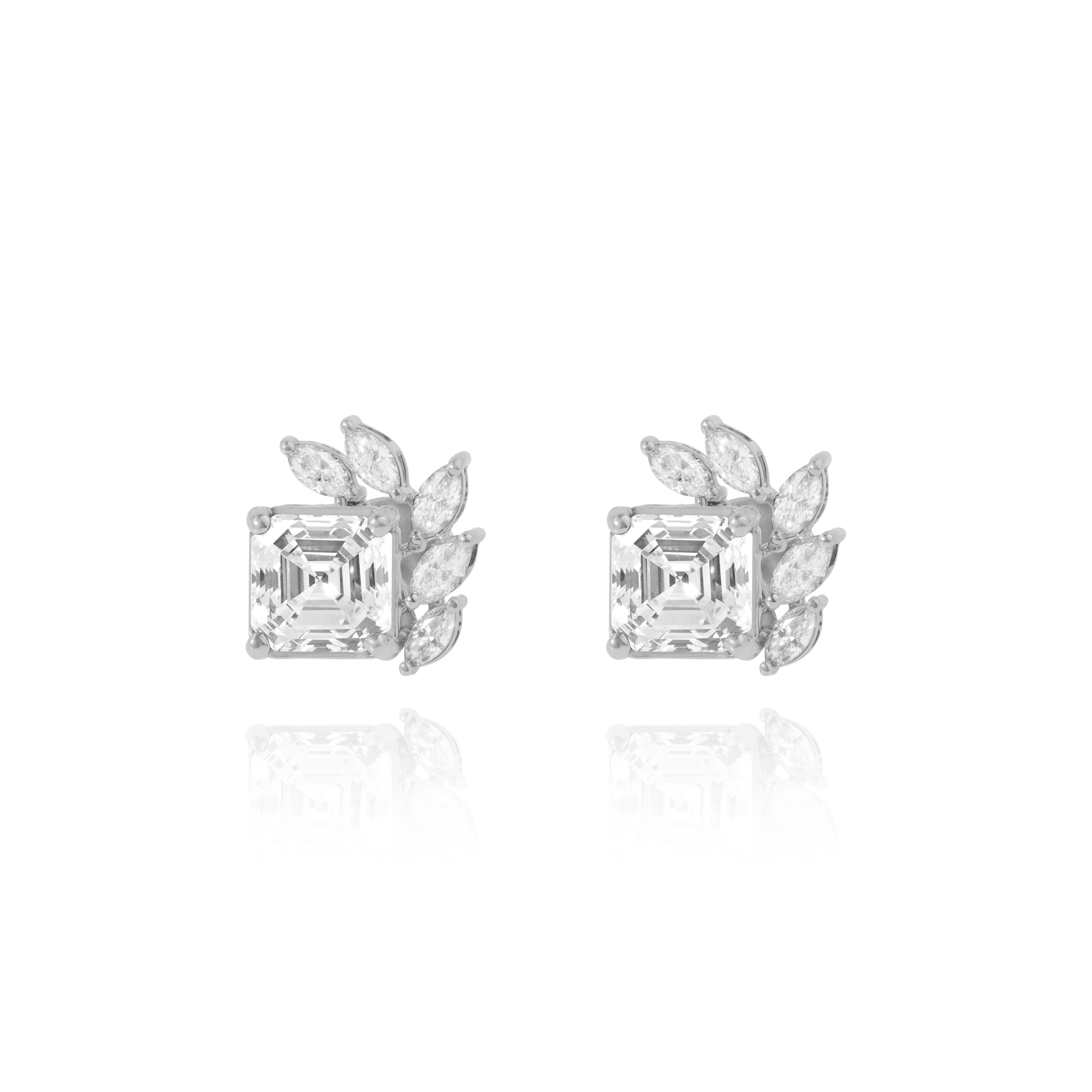GIA Report Certified 3 Carat Asscher G VS Natural Diamond Halo Stud Earrings


Available in 18k White Gold.

Same design can be made also with other custom gemstones per request.

Product details:

💎Earth-mined Natural Diamond💎
🌸Cut: