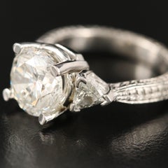 Certified 3.73 CT Natural Diamond Art Deco Style Eternity Engagement Band Ring