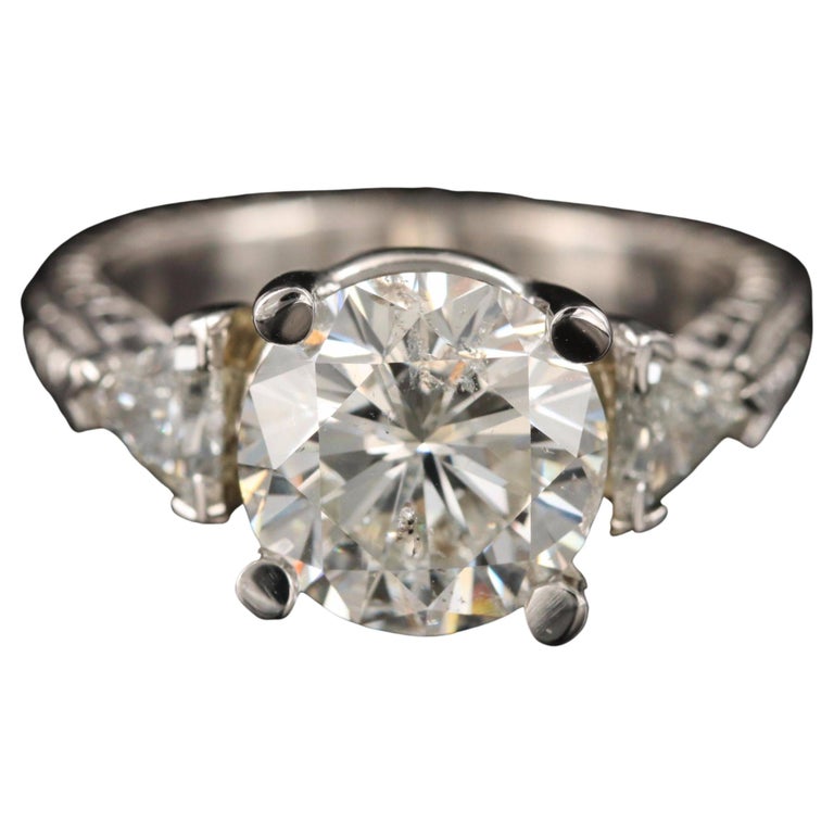 Customizable Certified 3.73 CT Natural Diamond Art Deco Style Eternity