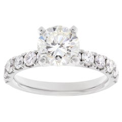 GIA Report Certified Diamond Ring 1.61cts, 'J Color, VS1 Clarity'