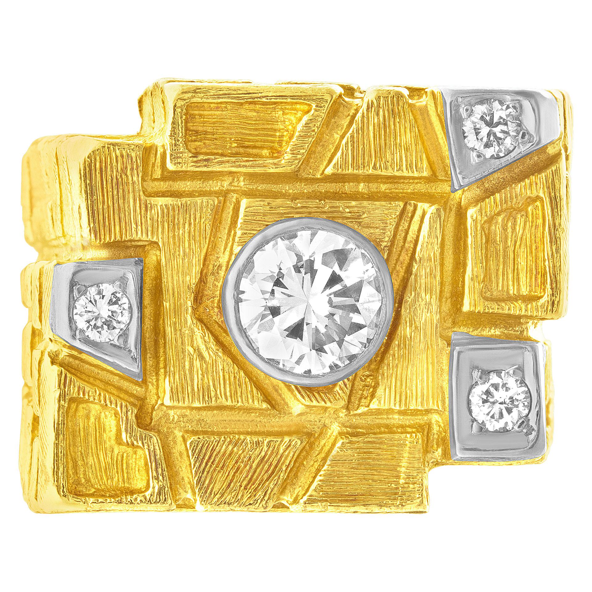 GIA-Bericht zertifizierter runder Diamant im Brillantschliff 1,03 'J Farbe VS2 Reinheit' im Zustand „Hervorragend“ in Surfside, FL