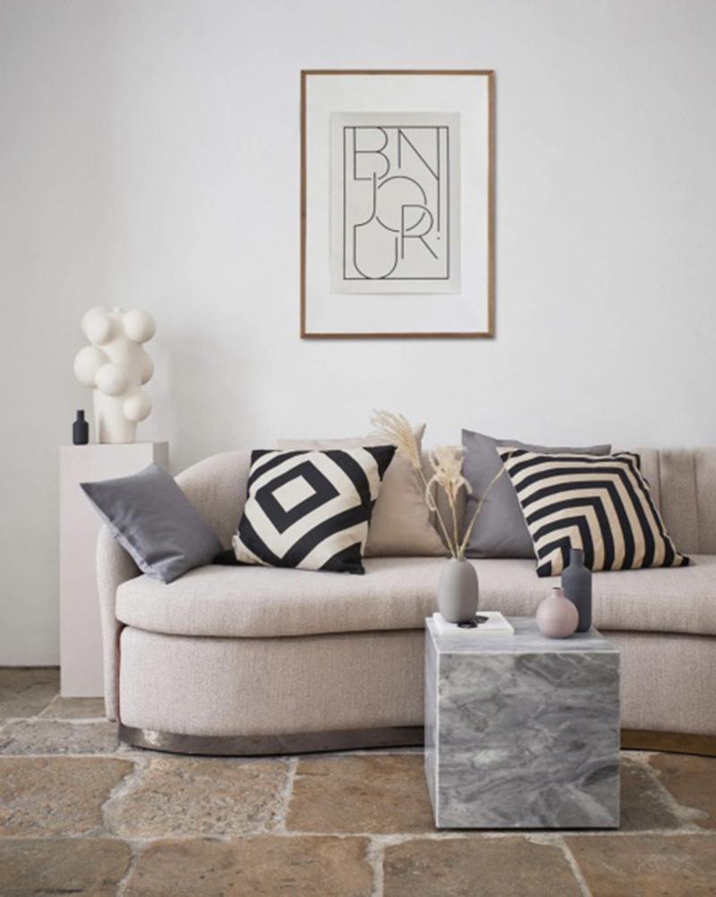 Gia Rundes Sofa mit 4 Sitzmöbeln (Portugiesisch) im Angebot