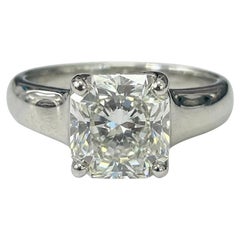 GIA Tiffany 
Co. Lucida Anillo de diamantes en platino de 2,25 quilates G-VS1