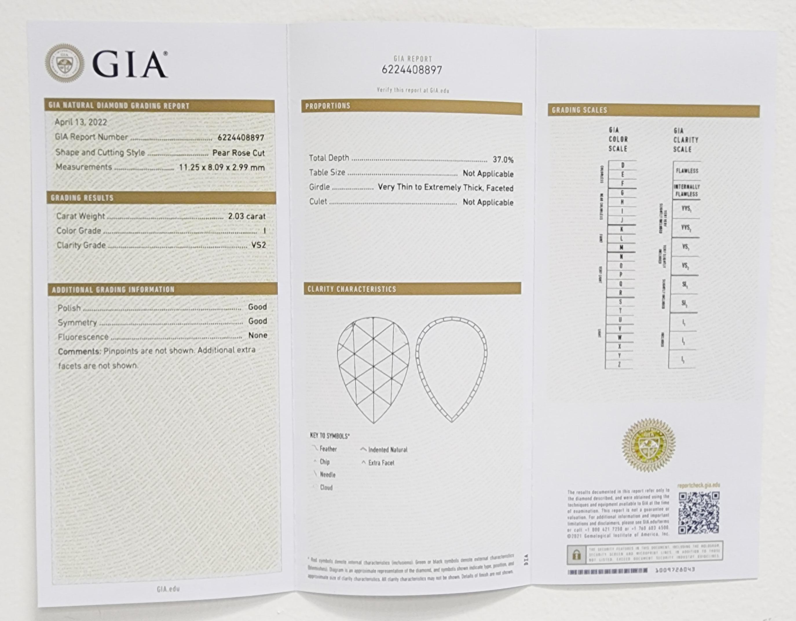 Bypass-Ring aus Platin mit GIA-Turmalin und weißem Diamant 2