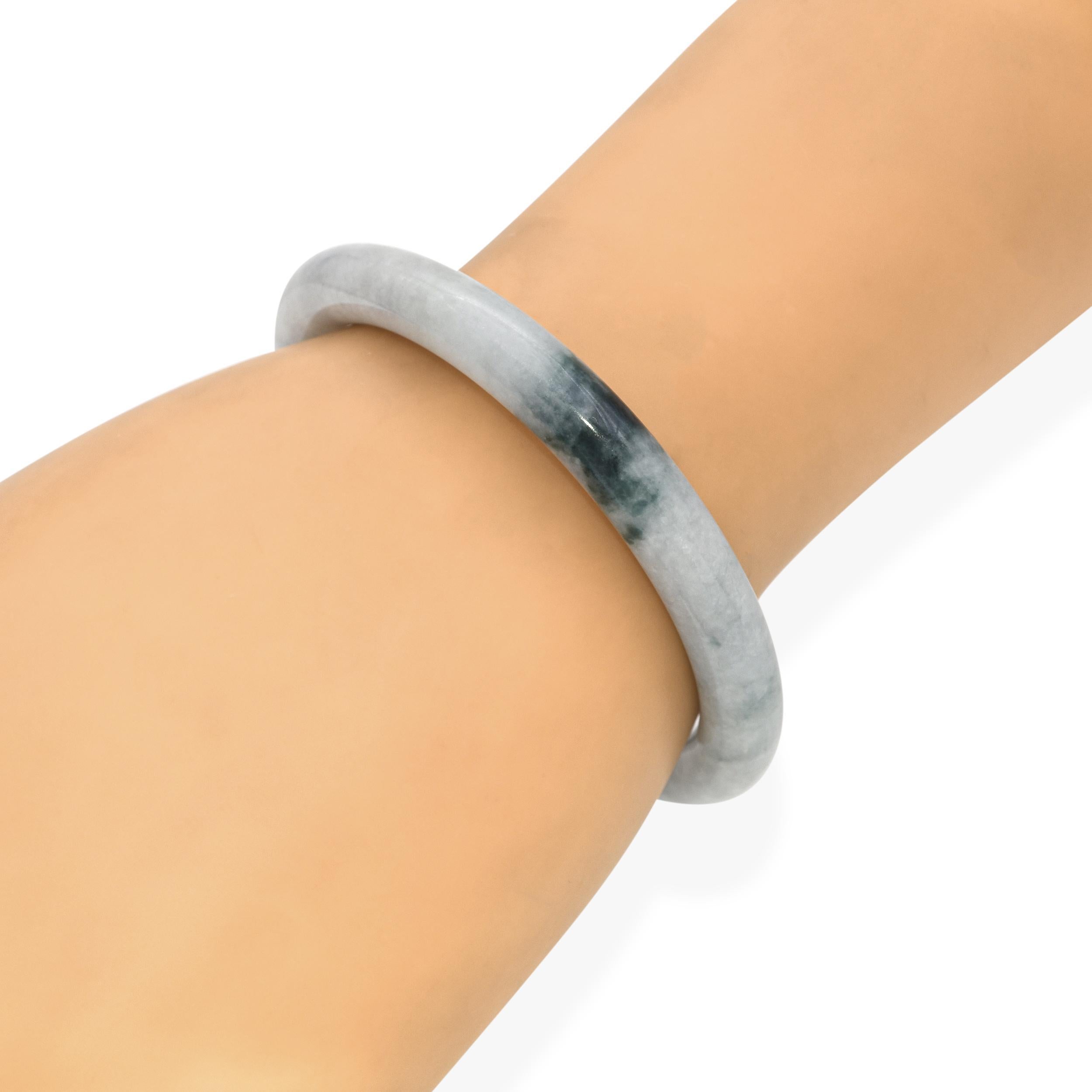 Brazalete de jadeíta y onfacita de jade tipo A GIA Corte redondo en venta