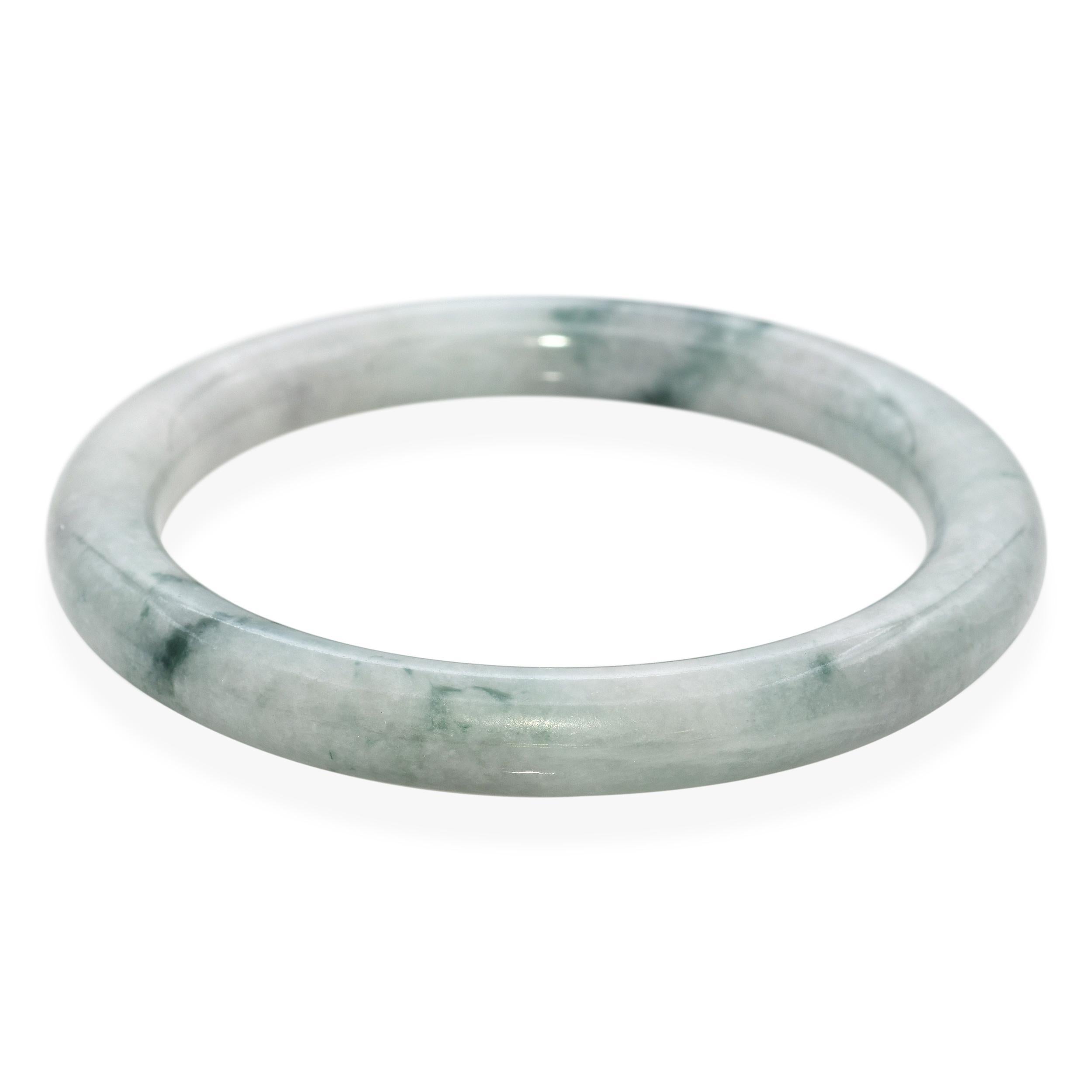 Brazalete de jadeíta y onfacita de jade tipo A GIA en venta 1