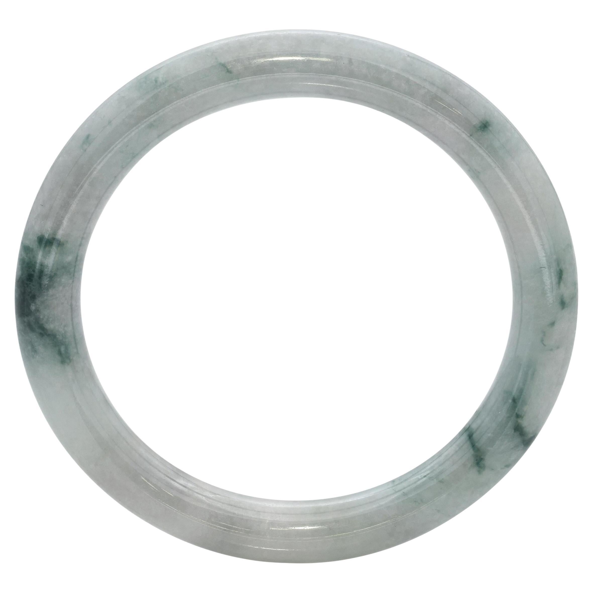 Brazalete de jadeíta y onfacita de jade tipo A GIA
