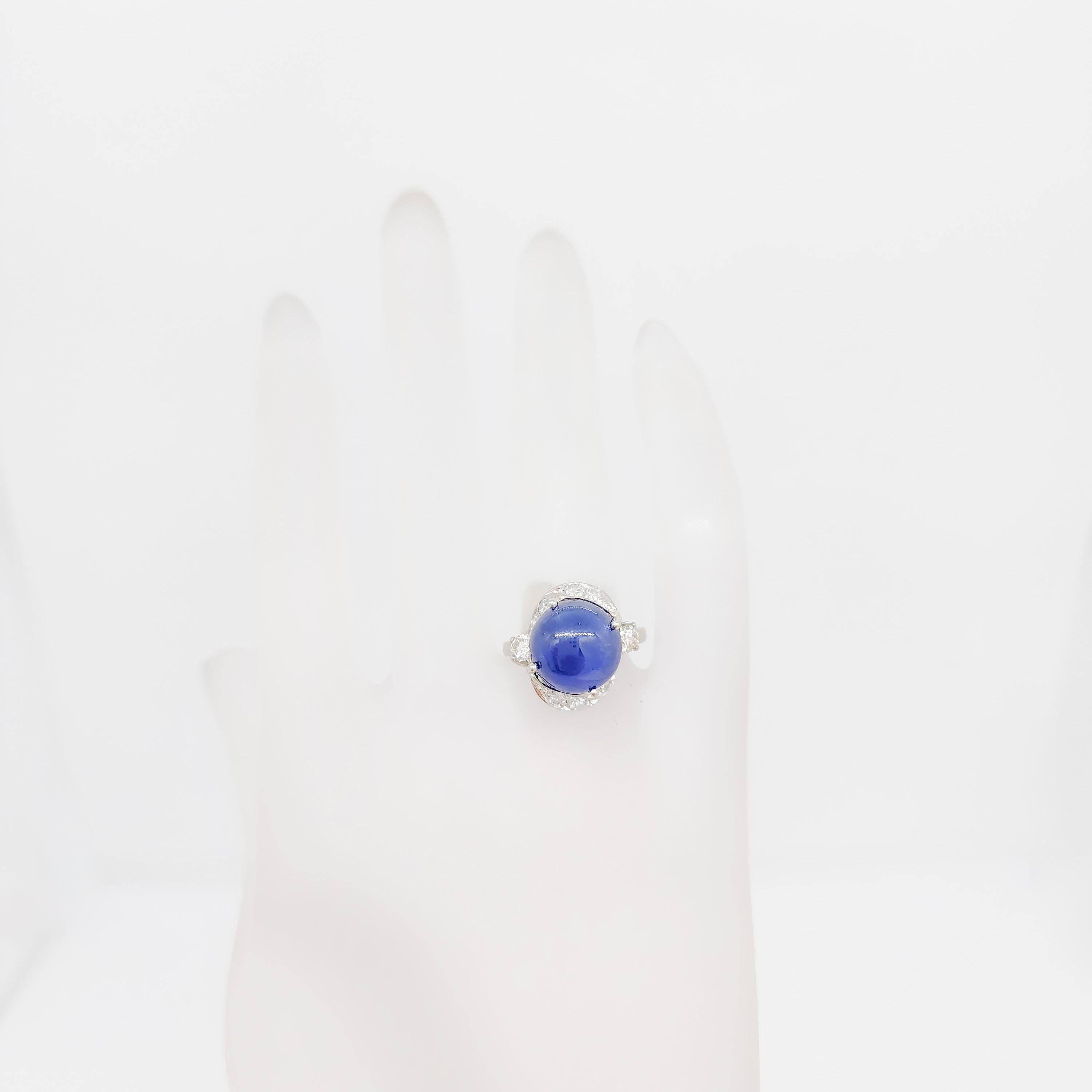 cabochon blue sapphire