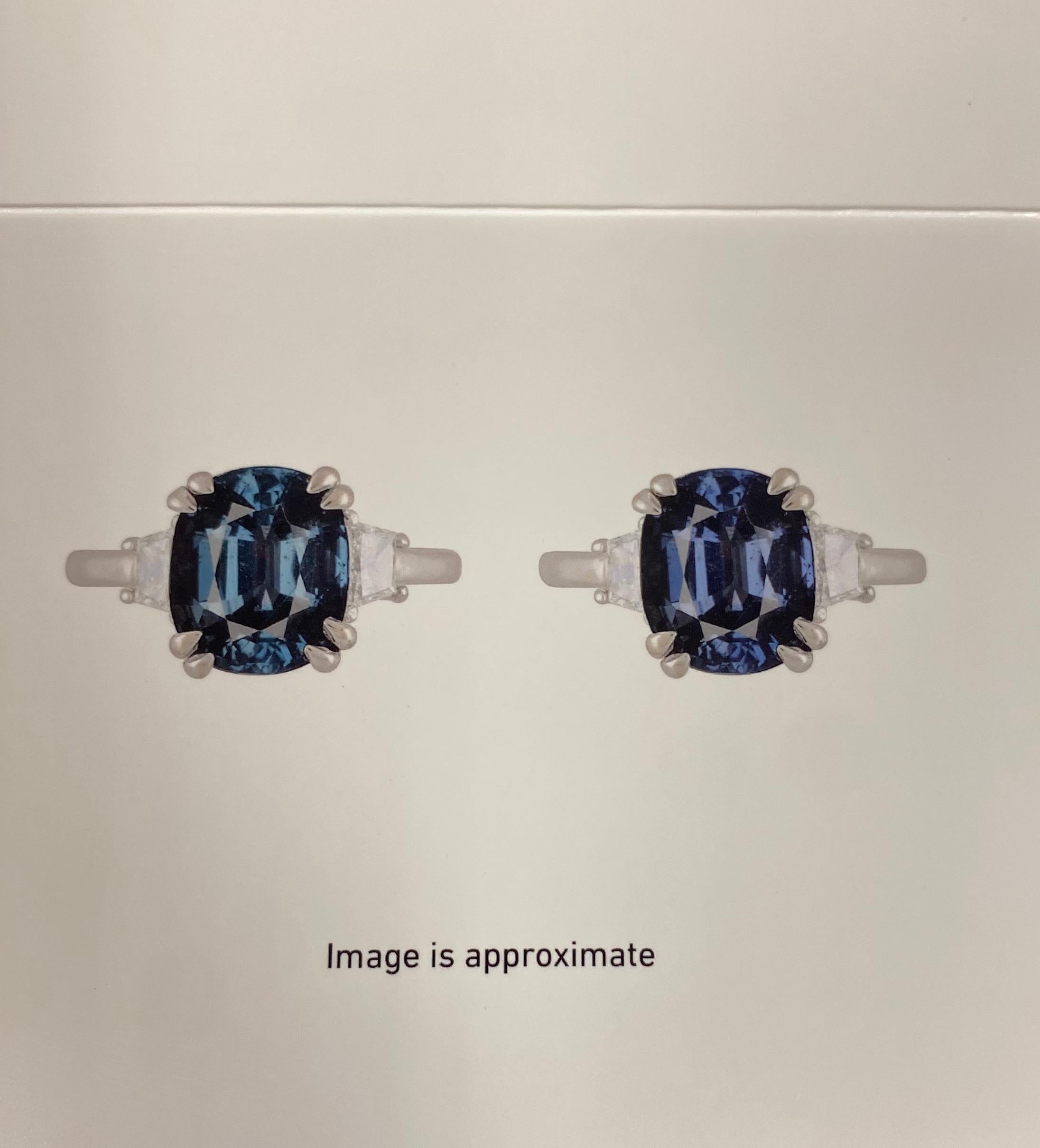 GIA Unheated Color Change Tanzanian Sapphire and Diamond Cocktail Ring For Sale 11