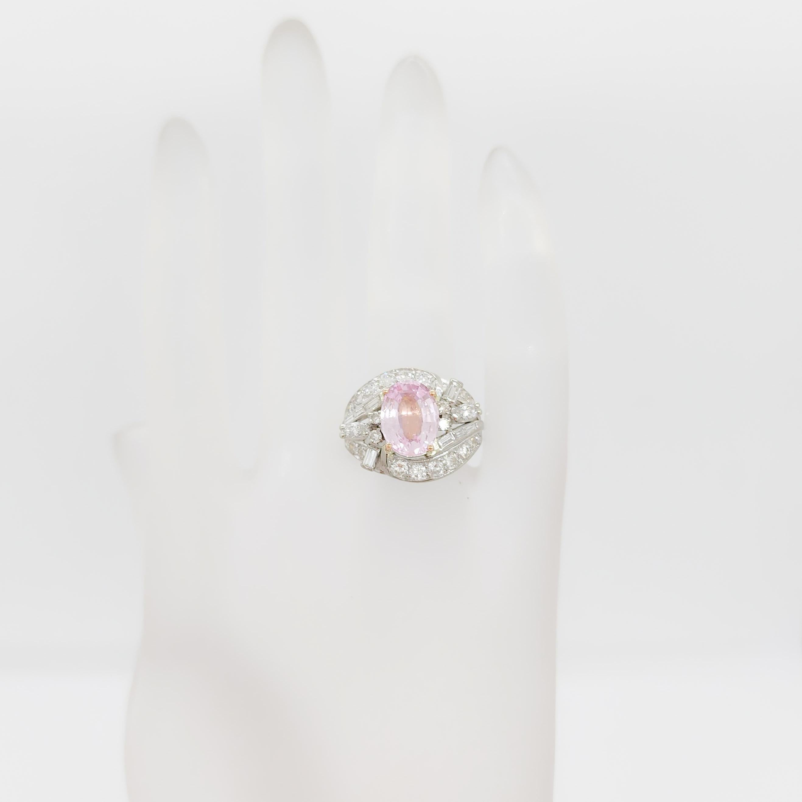padparadscha sapphires ring