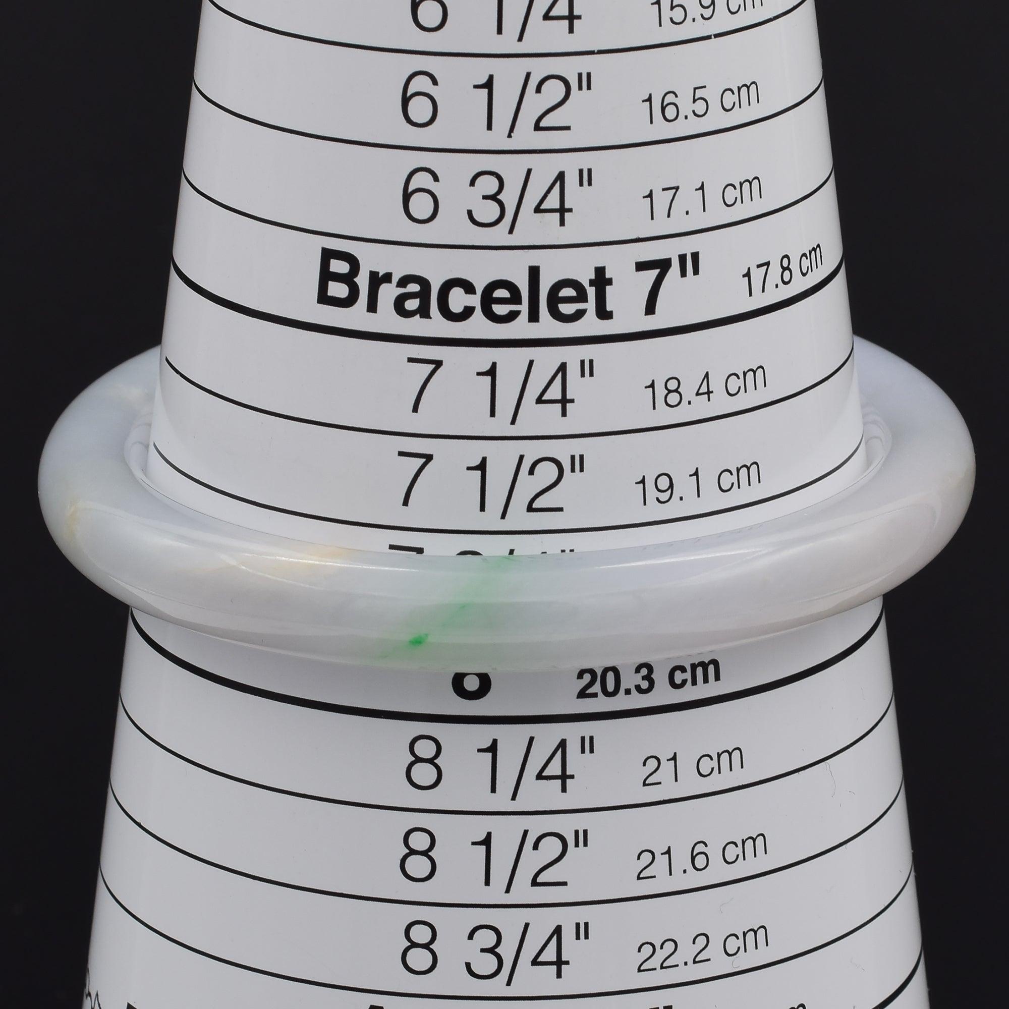 GIA Variegated Purple Gray & Natural Green Jadeite Jade Bangle Bracelet For Sale 2