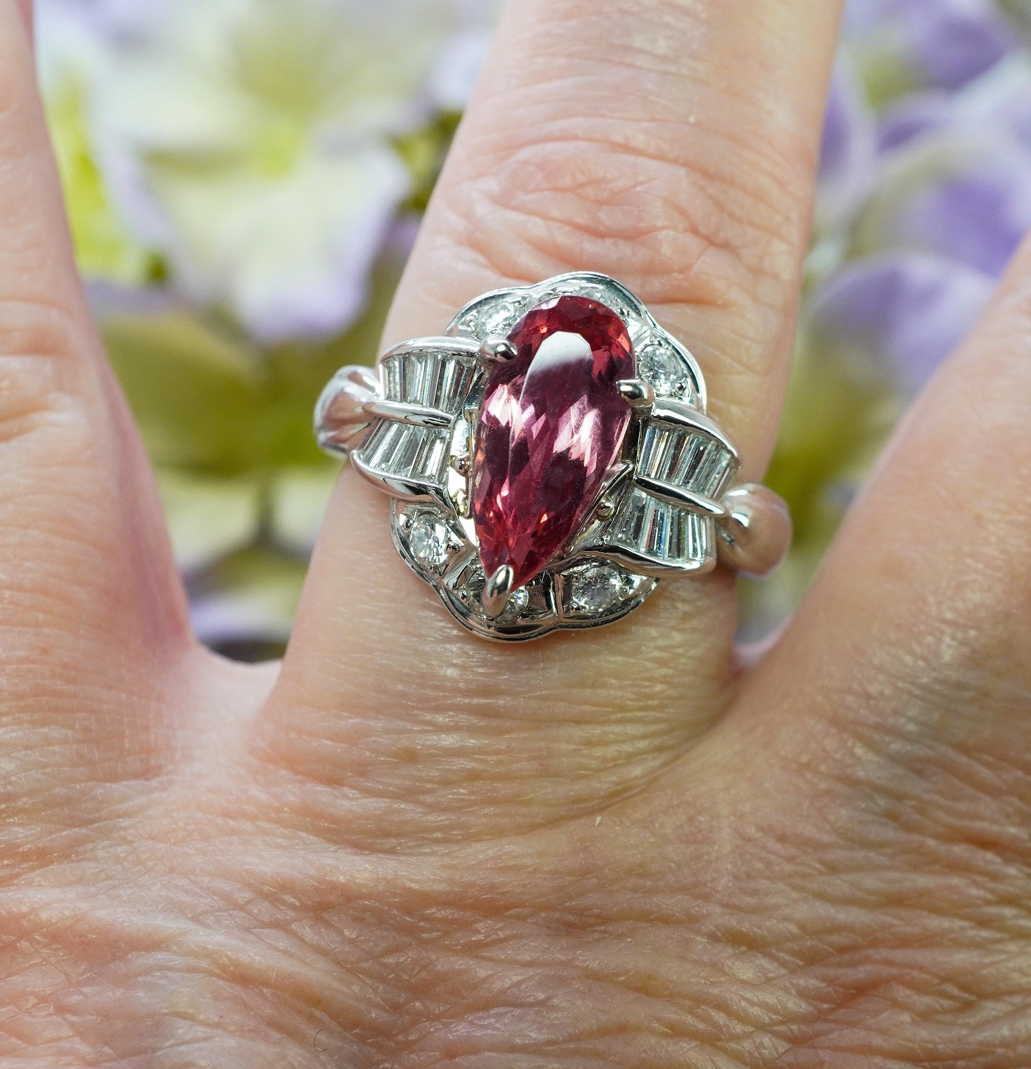 GIA Vintage Diamond Imperial Topaz Ring Platinum Estate Salmon Peach

What a great ring. It has it all, a sparkling Imperial Topaz and fiery diamonds set in a beautiful mounting. It is a fine piece of estate jewelry crafted in luxurious platinum.