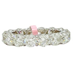 GIA Weißer Diamant 0,30 Karat jeder Eternity-Ring aus 18 Karat Weißgold