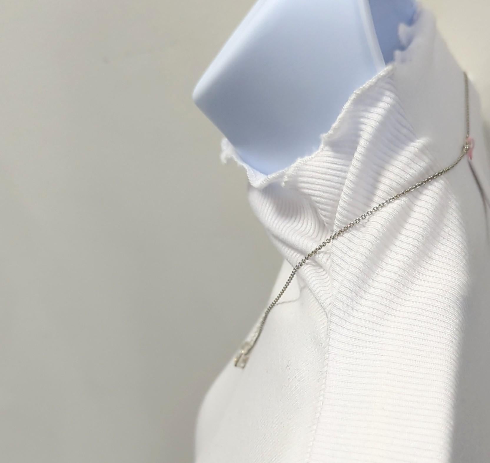 GIA White Diamond Cushion Anhänger Halskette in Platin  (Kissenschliff) im Angebot