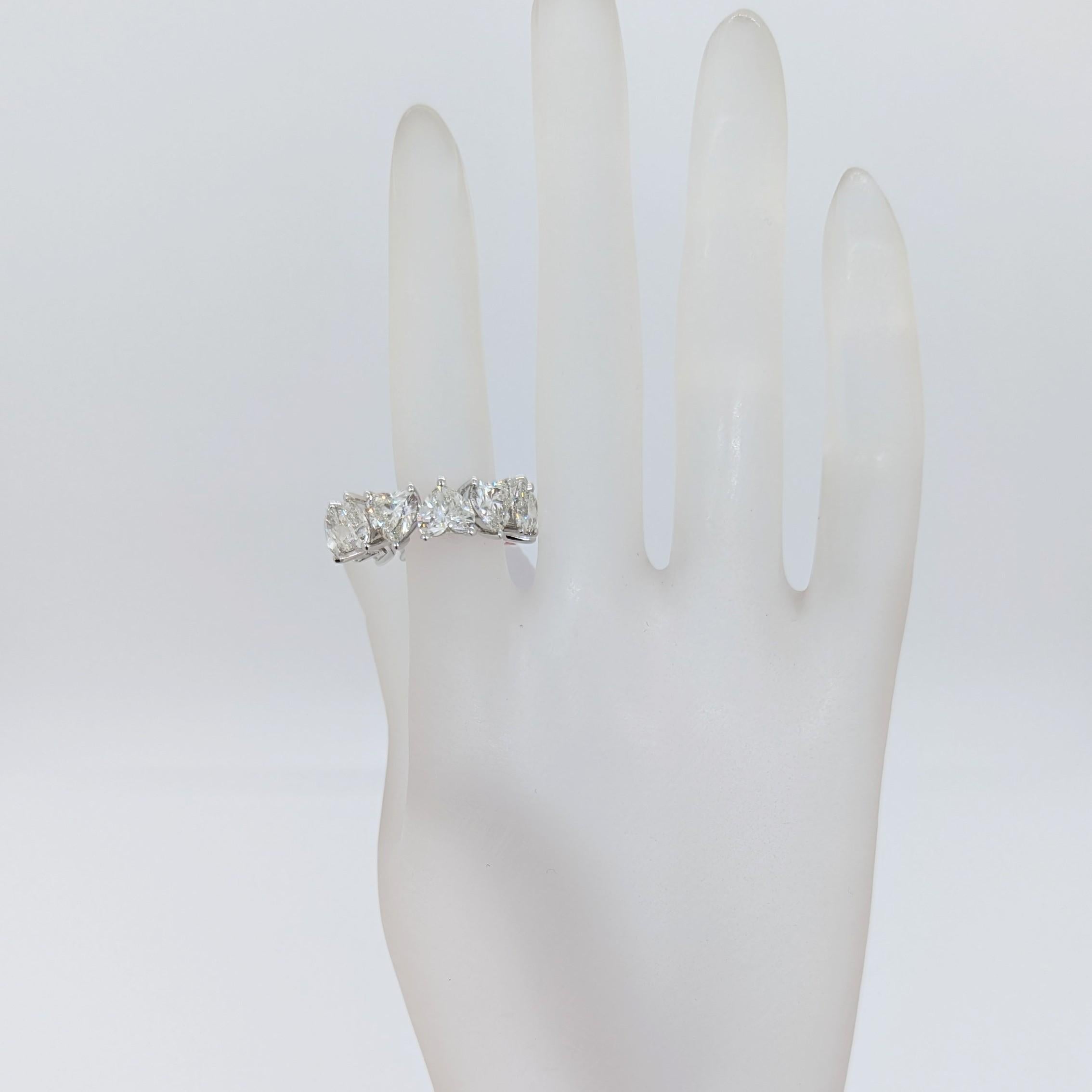 heart diamond wedding band
