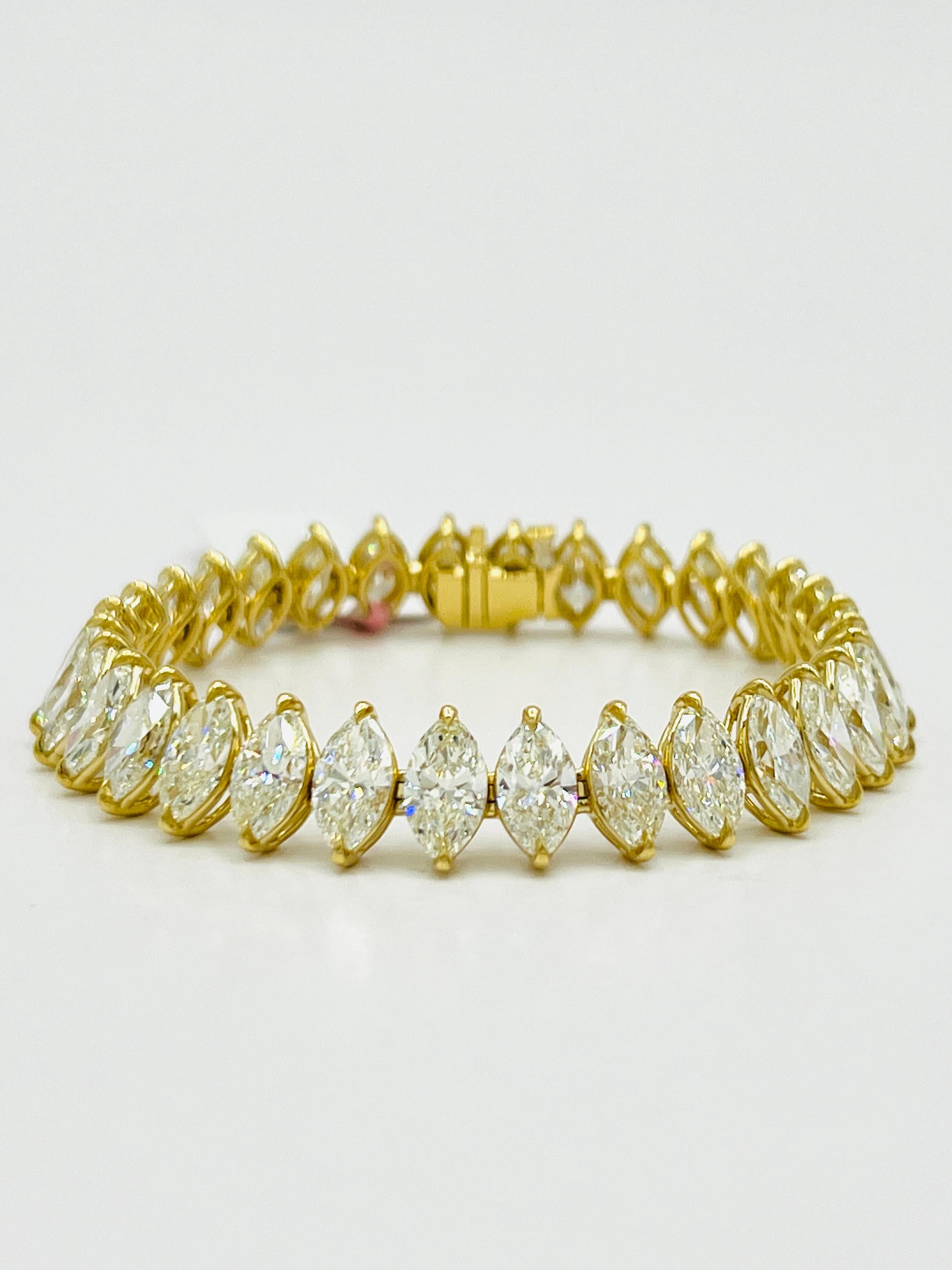 Bracelet Tennis Plaqué Or Avec Diamants Naturels - Longueur 7.5", Largeur 8.25mm, 0.10ct, Marque Silverspeck