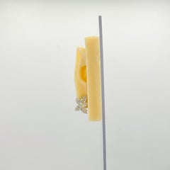 GIA White Diamond Pear Shape .90-1 Carat Each Cluster Earrings in 18K White Gold