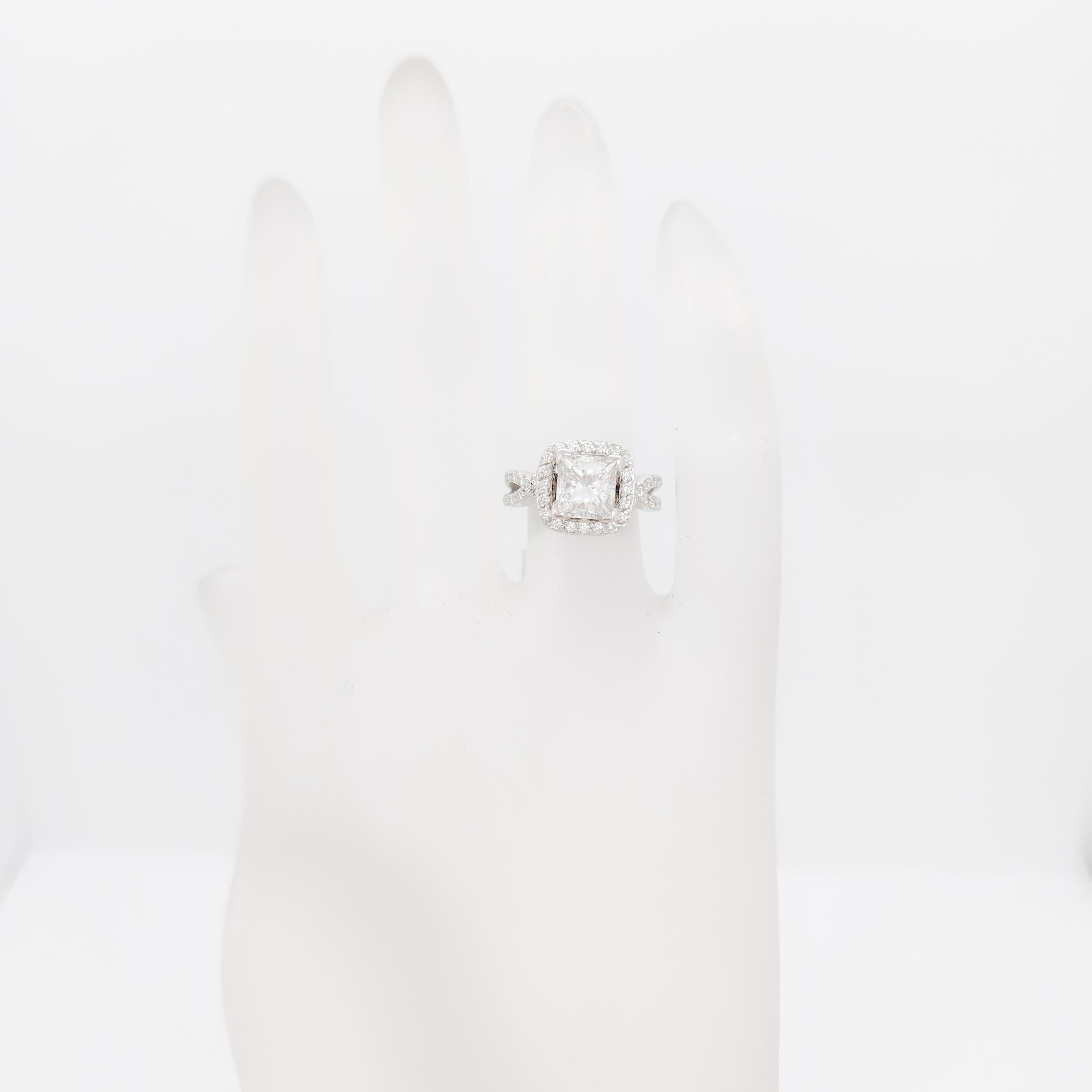 rectangle cut diamond ring