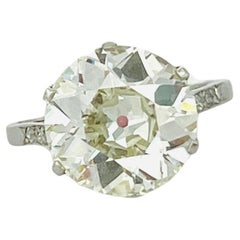 Anello con diamante solitario rotondo europeo Whiting GIA