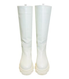 Gia X Pernille Teisbaek Tubular Leather Combat Knee Boots