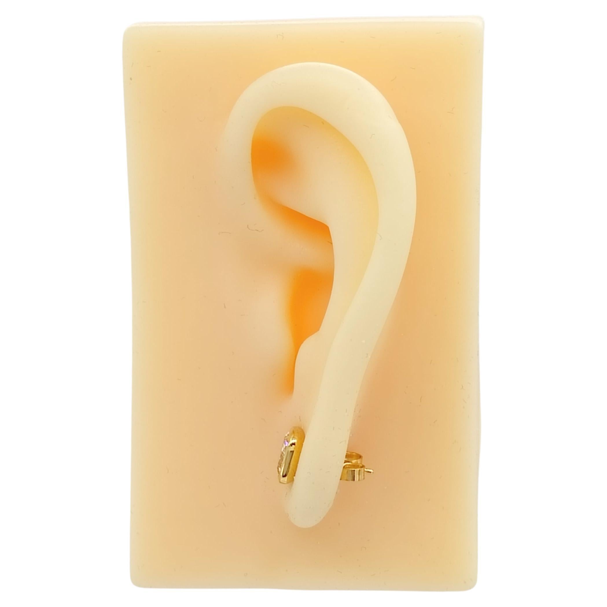 Cushion Cut GIA Yellow Diamond Cushion Stud Earrings in 18K Yellow Gold For Sale