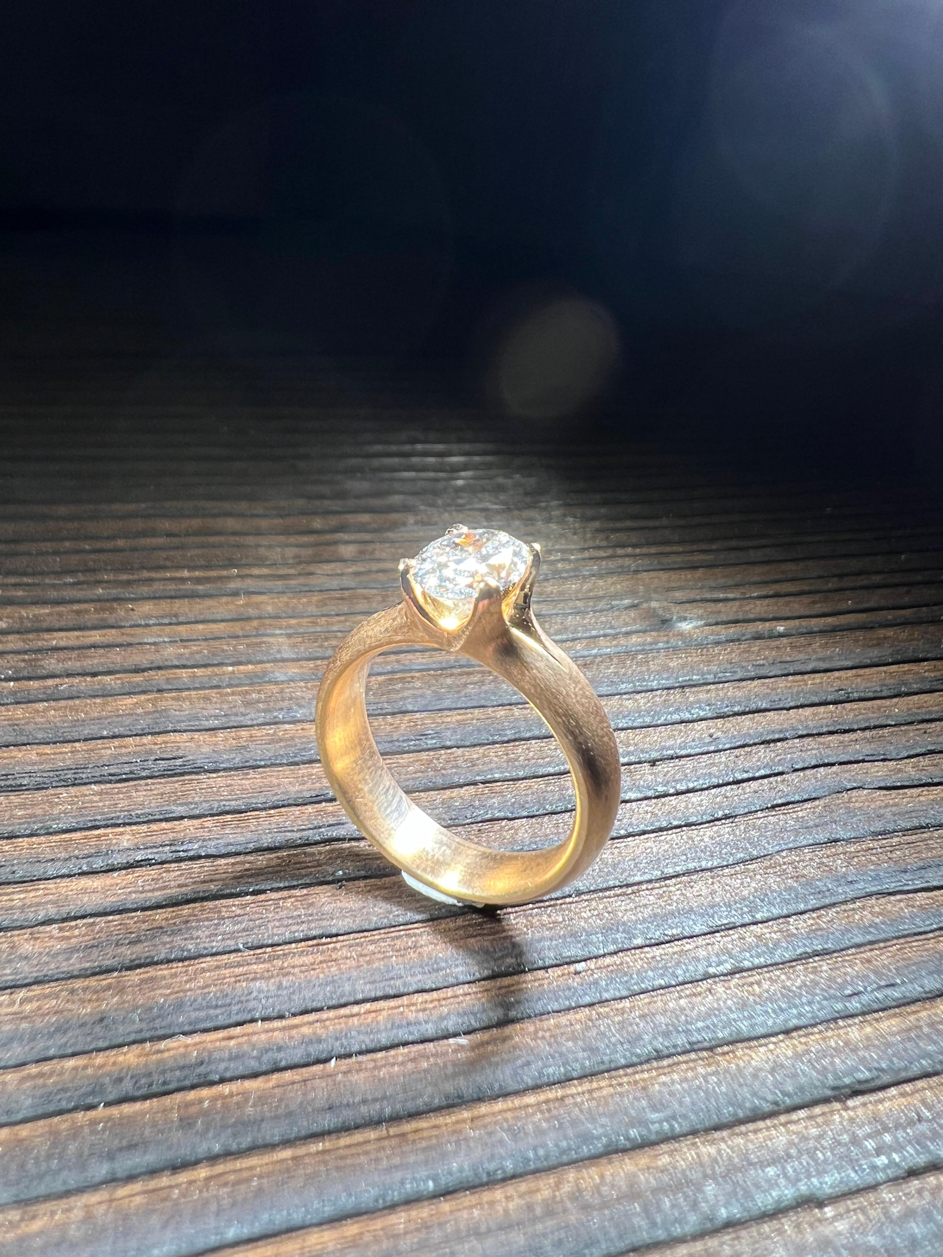 GIA Zertifizierter 1.50 Carat Diamant Verlobungsring For Sale 2