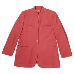 Vintage pink Armani jacket with matching vintage 1990s top