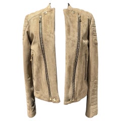 Giacca Balmain Camoscio Beige