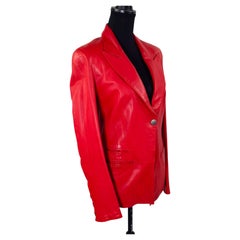 Vintage Claude Montana leather jacket from the 1990s