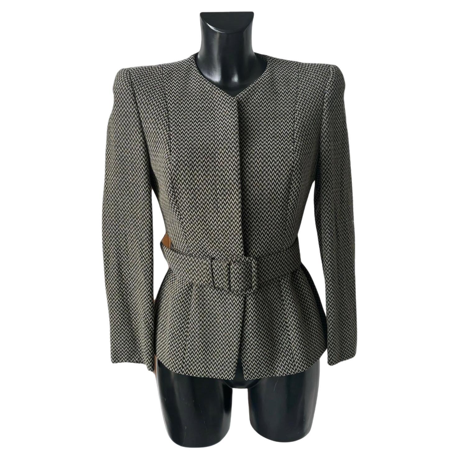 Giorgio Armani jacket with belt like new For Sale