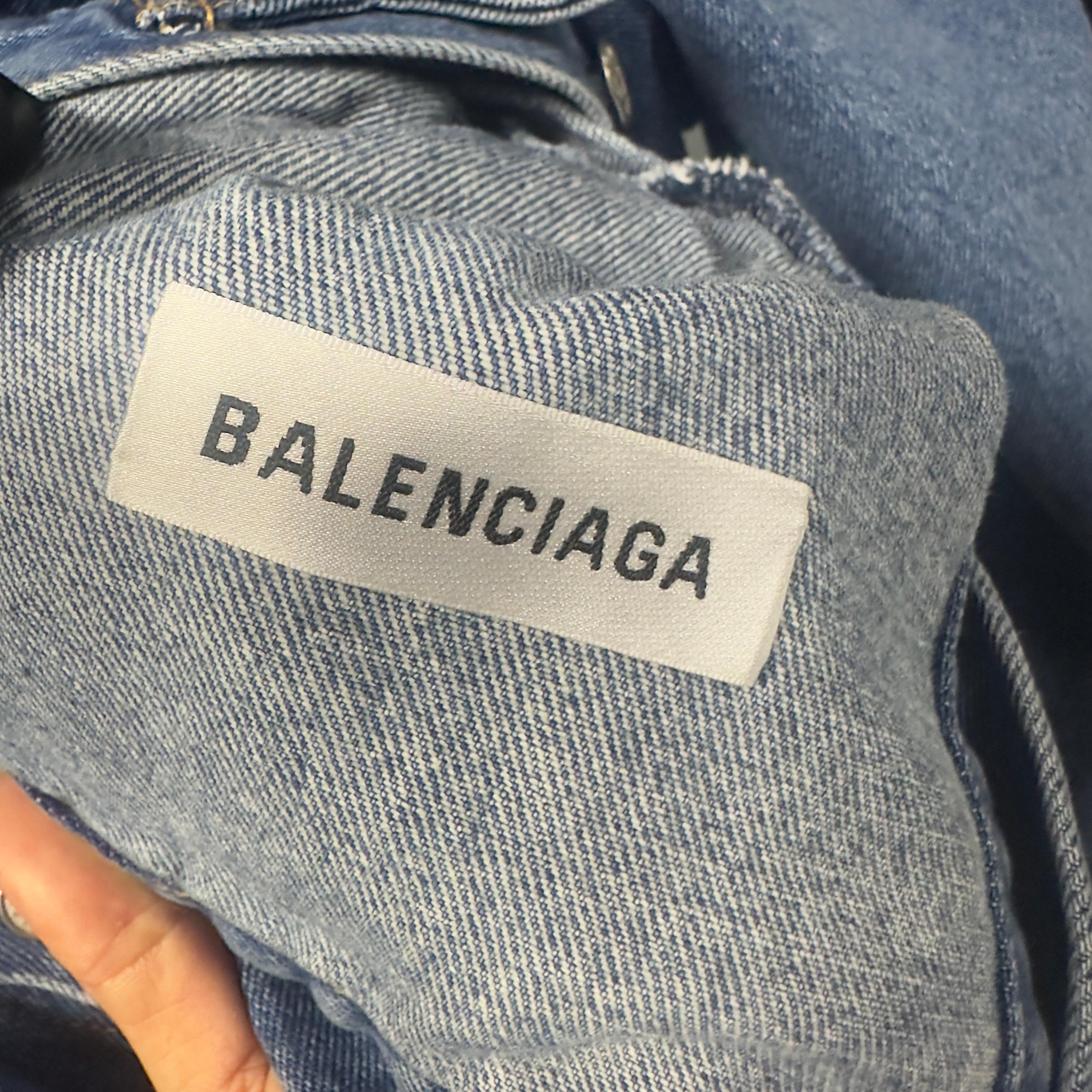 Giacca in denim Balenciaga pari al nuovo in vendita 7