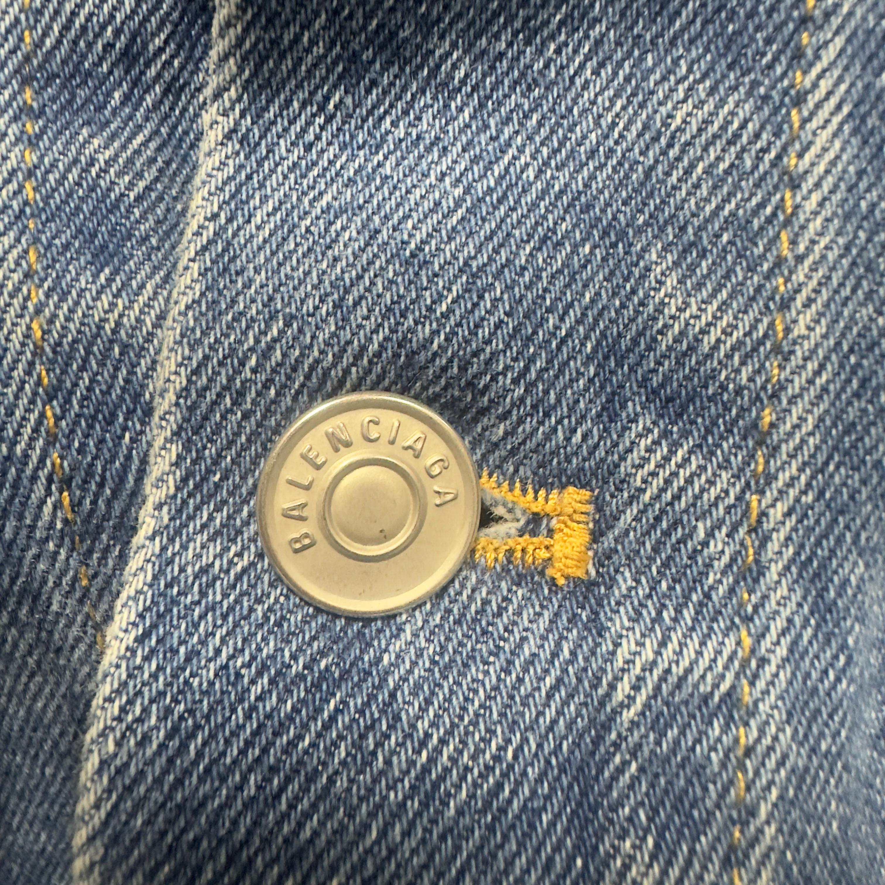 Giacca in denim Balenciaga pari al nuovo in vendita 2