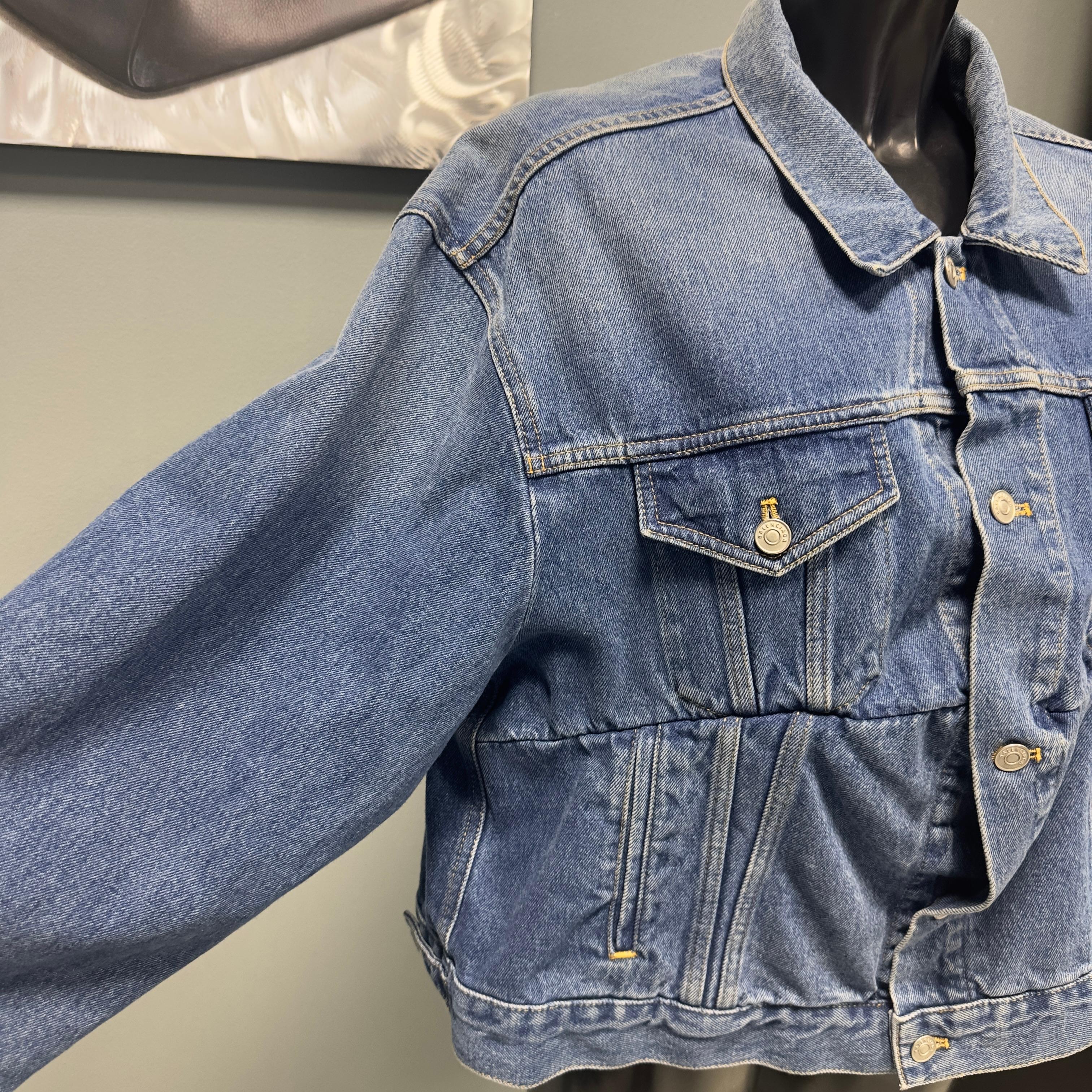 Giacca in denim Balenciaga pari al nuovo in vendita 4