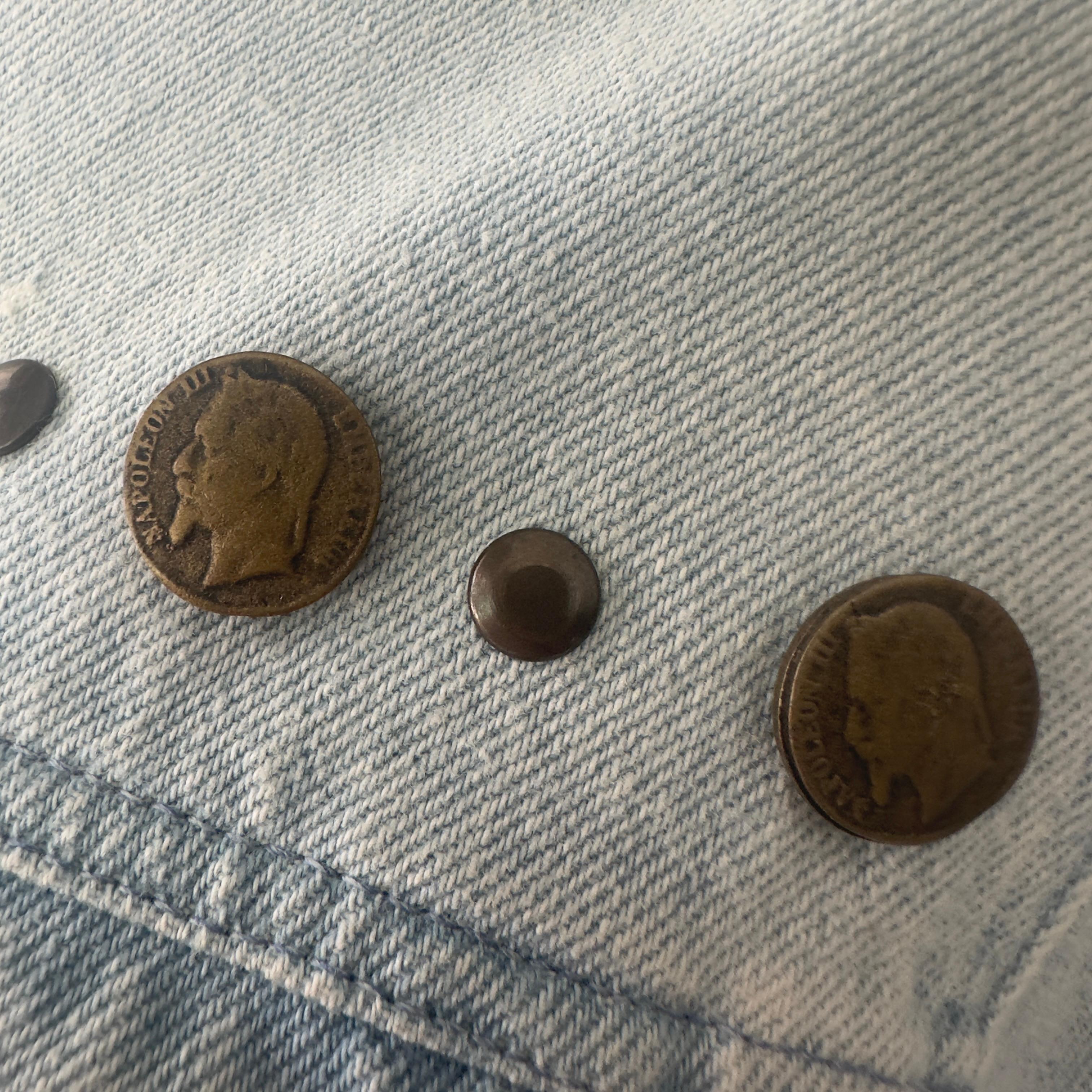 Les Copains Veste en jean des années 1980 Unisexe en vente
