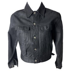 Giacca Maison Martin Margiela nera cerata pari al nuovo