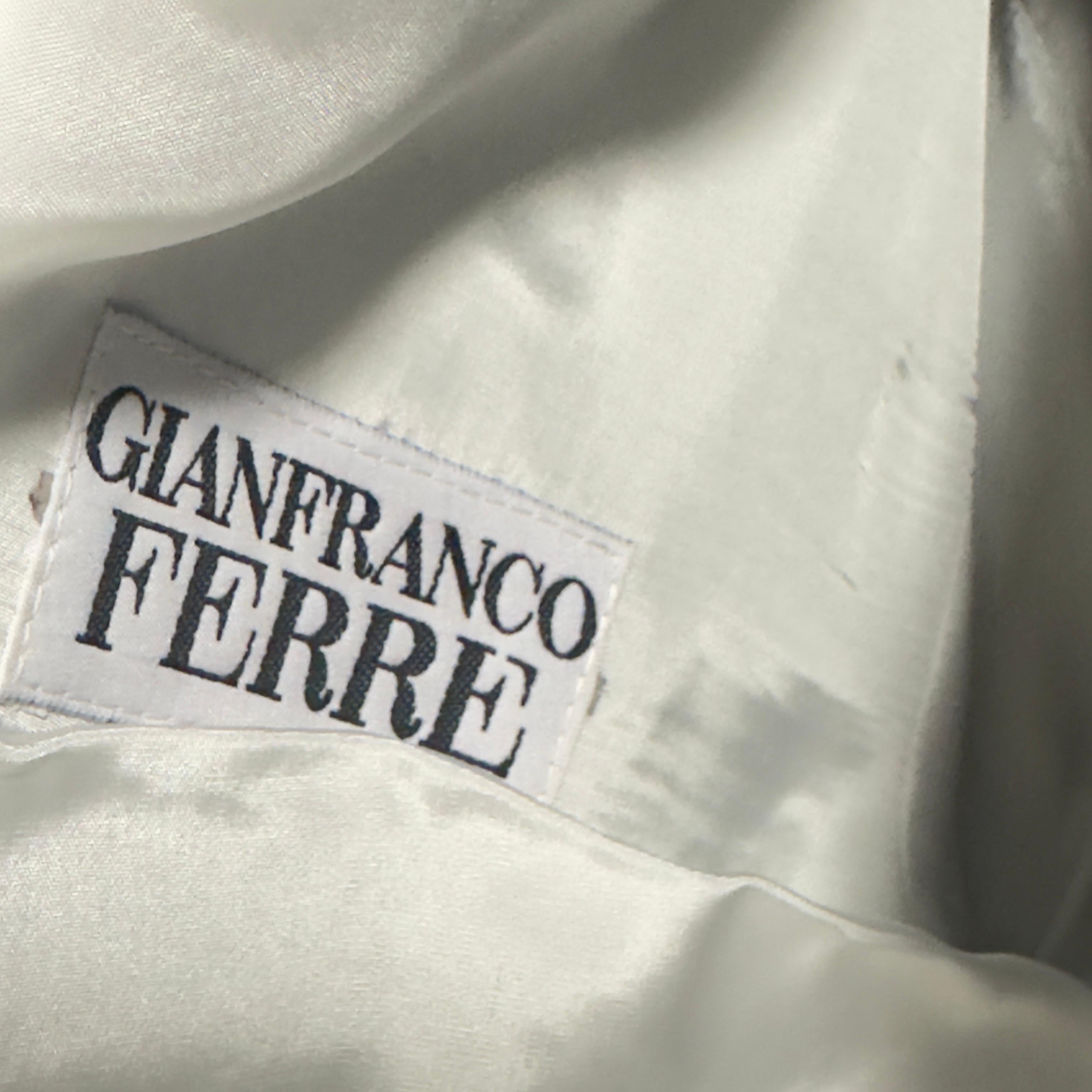 Giacca in pelle Gianfranco Ferrè sfilata anni90 For Sale 4