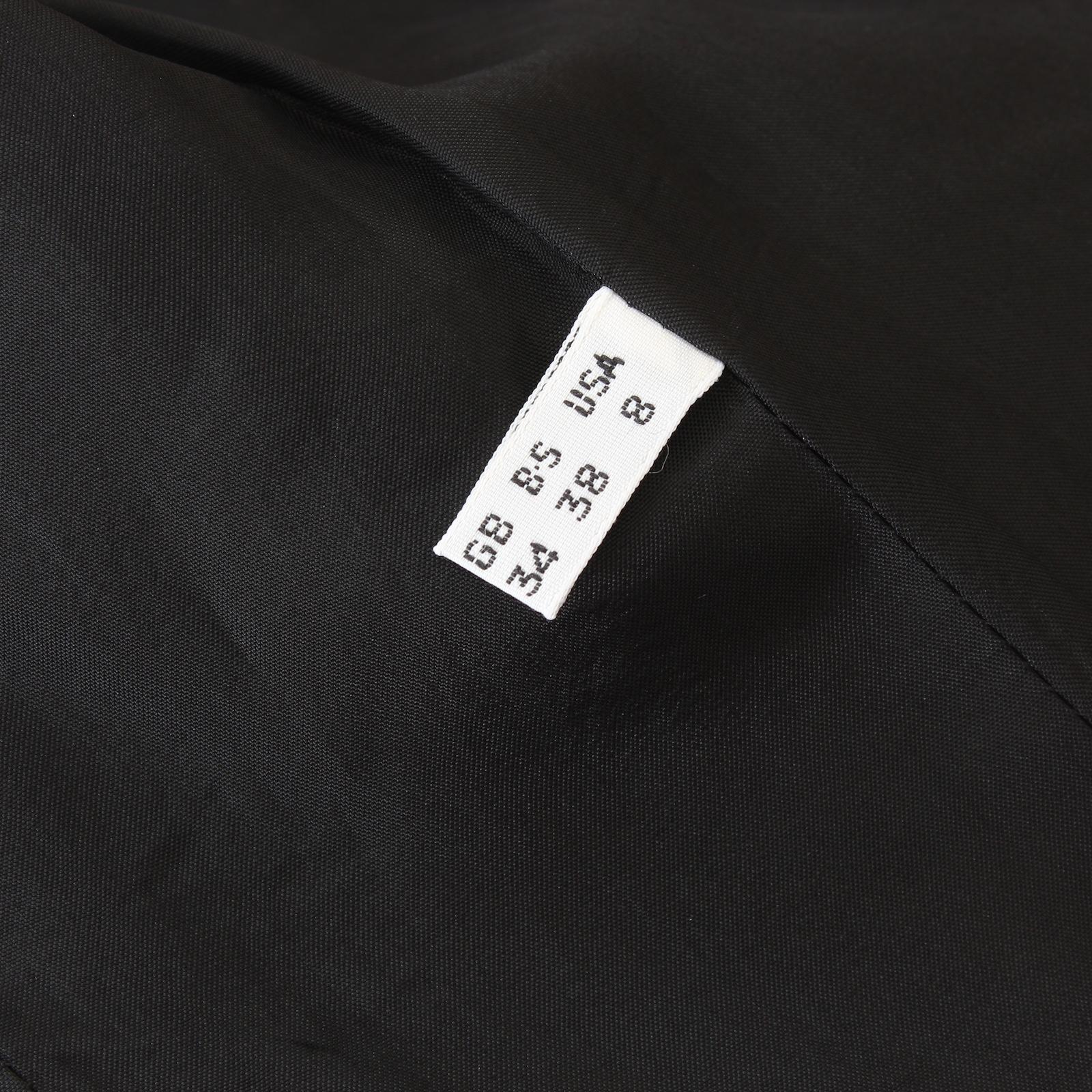 Giacca Slim Fit Genny Inserti in Pelle di Rettile Nera Anni 80 5