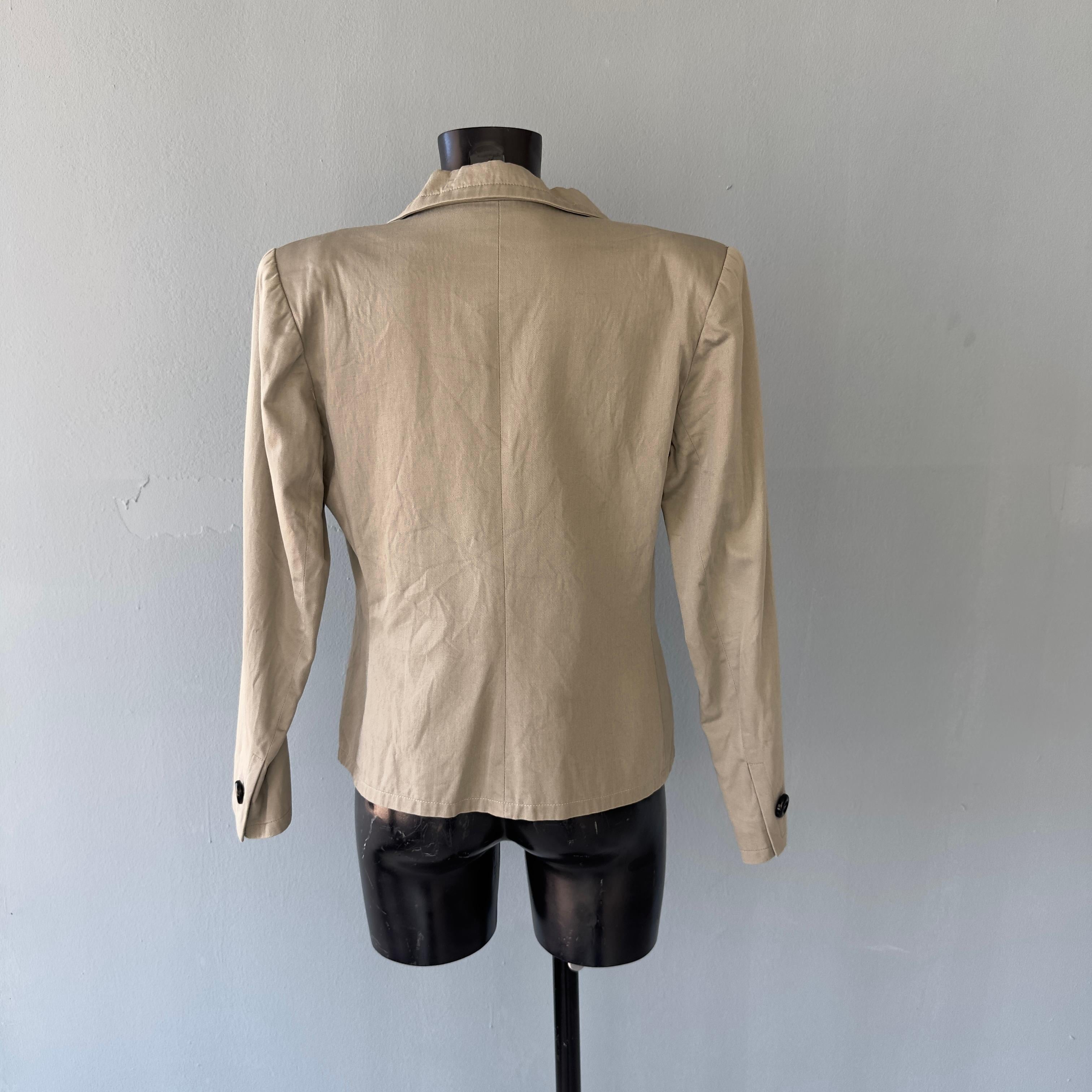 Chaqueta 80s Yves Saint Laurent Brown en venta