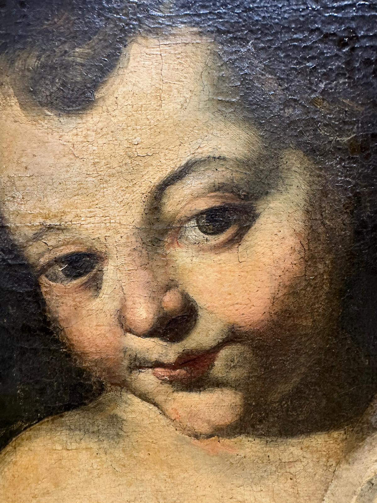 Baroque Giacinti Brandi (1621-1691) « S. Giovannino » 17ème siècle avec vidéo en vente