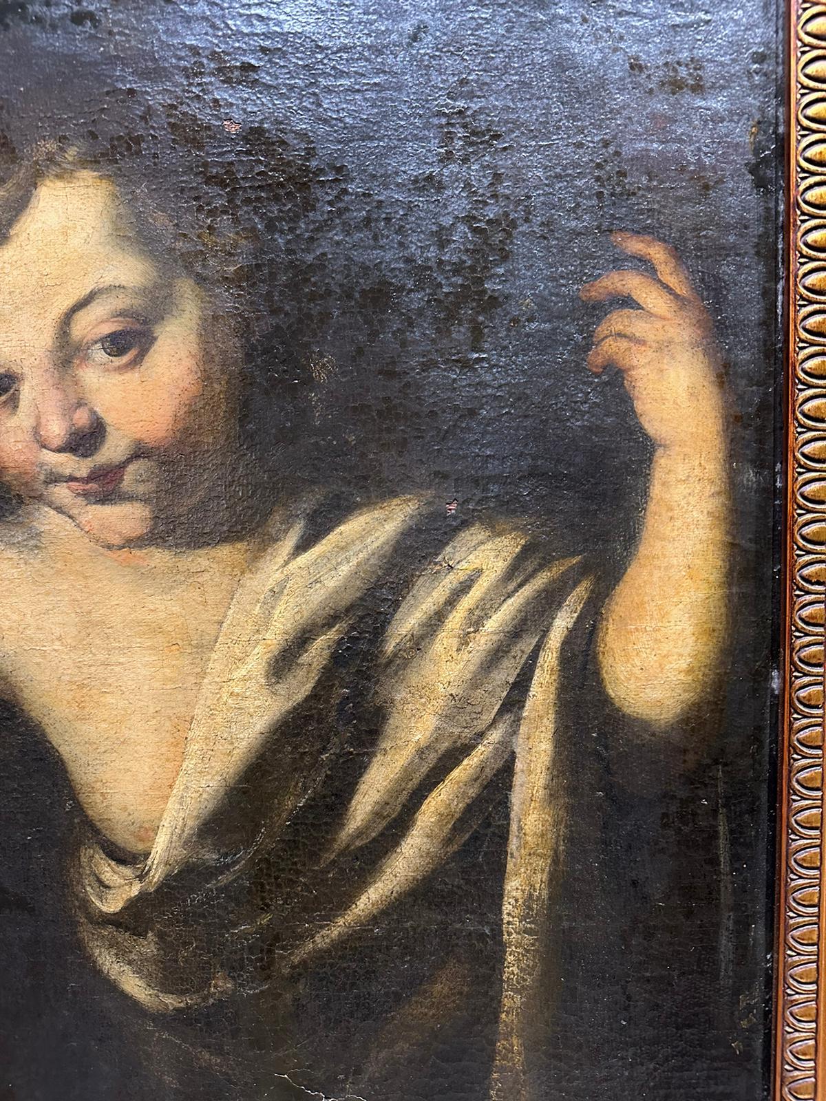 Giacinti Brandi ( 1621-1691) „S. Giovannino“ 17. Jahrhundert mit Video im Zustand „Gut“ im Angebot in Madrid, ES