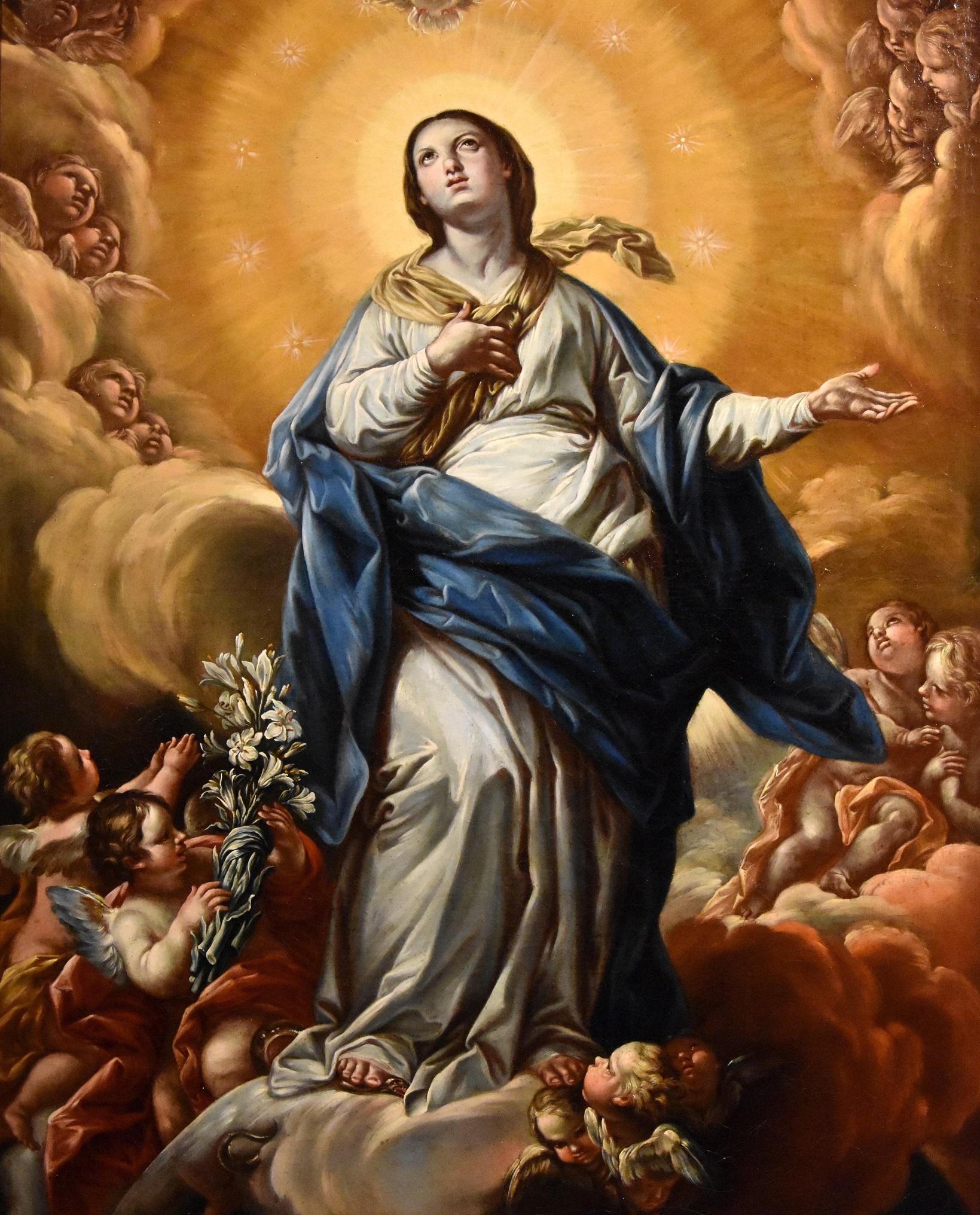 Immaculate Virgin Madonna Brandi Paint Oil on canvas Old master 17th Century Art 8