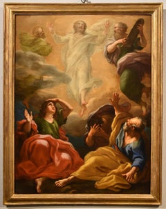 Transfiguration - Christ Calandrucci - Peinture à l'huile sur toile - Grand maître 17ème siècle 