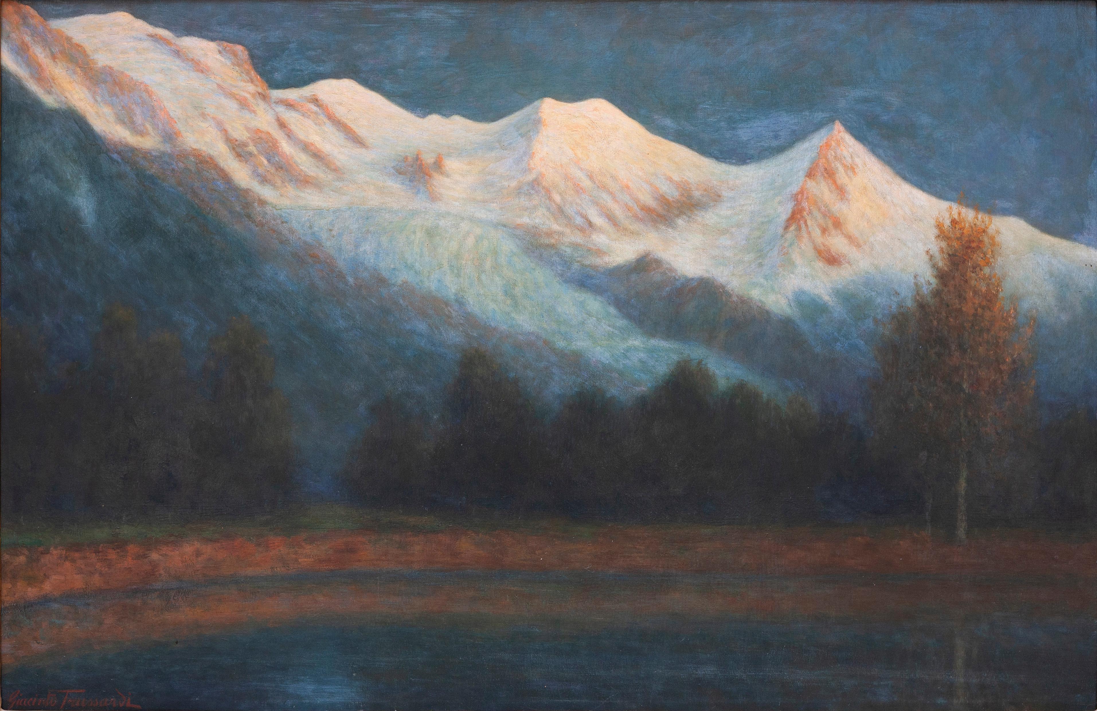 Mont Blanc Massif - Painting by Giacinto Trussardi
