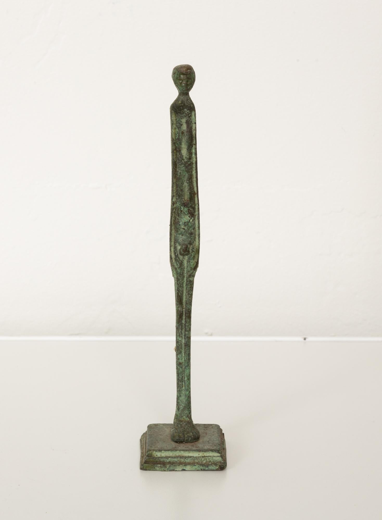 Mid-Century Modern Giacometti Bronze Figurative Sculpture